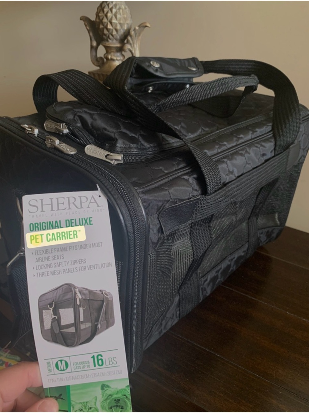 Sherpa Deluxe Pet Carrier - Airline in Cabin Approved Medium